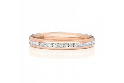 18ct Rose Gold Diamond Full Eternity Ring